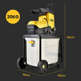 NNEMB 2400W Electric Mulcher Crushing Garden Shredder Chipper