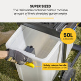 NNEMB 2400W Electric Mulcher Crushing Garden Shredder Chipper