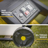 NNEMB 2400W Electric Mulcher Crushing Garden Shredder Chipper