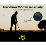 NNEDSZ Metal Detector with Headphones - Black