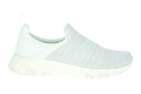 NNEKG Merrell Womens Bora Moc Knit Lifestyle Slip On Shoe (White Size 9H US)