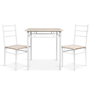 NNEDSZ 3 Piece Dining Set - Natural