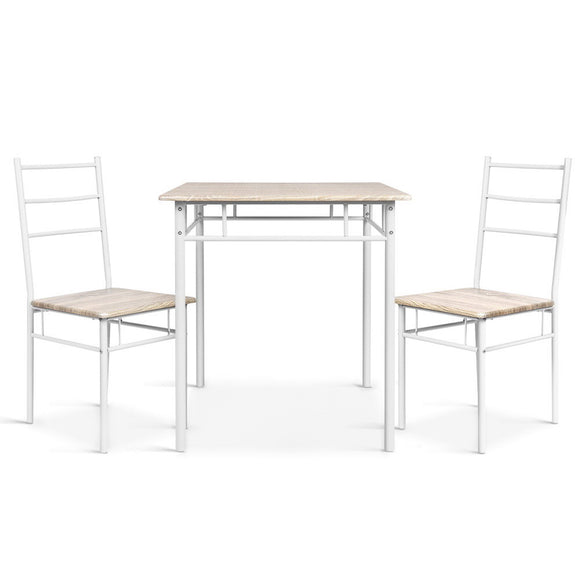 NNEDSZ 3 Piece Dining Set - Natural
