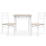 NNEDSZ 3 Piece Dining Set - Natural
