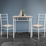 NNEDSZ 3 Piece Dining Set - Natural