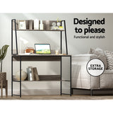 NNEDSZ Computer Desk Office Desks Study Table Workstation Bookshelf Storage
