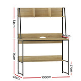 NNEDSZ Computer Desk Office Desks Study Table Workstation Bookshelf Storage