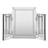 NNEDSZ Mirrored Furniture Makeup Mirror Dressing Table Vanity Mirrors Foldable