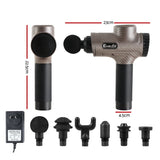 NNEDSZ  Massage Gun 6 Heads Massager Electric LCD Vibration Relief Percussion