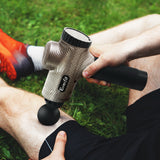 NNEDSZ  Massage Gun 6 Heads Massager Electric LCD Vibration Relief Percussion