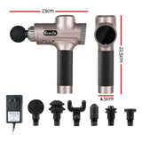 NNEDSZ  Massage Gun 6 Heads LCD Electric Massager Vibration Relief Percussion