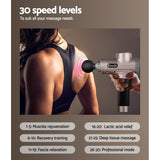 NNEDSZ  Massage Gun 6 Heads LCD Electric Massager Vibration Relief Percussion