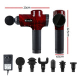 NNEDSZ  Massage Gun 6 Heads Electric Massager LCD Vibration Percussion Relief