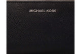 NNEKG Jet Set Travel Leather Continental Wallet (Black)