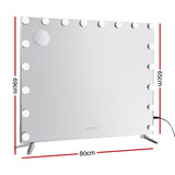 NNEDSZ  Makeup Mirror with Light LED Hollywood Mounted Wall Mirrors Cosmetic