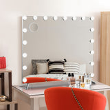 NNEDSZ  Makeup Mirror with Light LED Hollywood Mounted Wall Mirrors Cosmetic