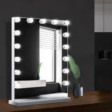 NNEDSZ Hollywood Makeup Mirror With Light 15 LED Bulbs Lighted Frameless