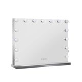 NNEDSZ Hollywood Frameless Makeup Mirror With 15 LED Lighted Vanity Beauty 58cm x 46cm