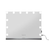 NNEDSZ Hollywood Frameless Makeup Mirror With 15 LED Lighted Vanity Beauty 58cm x 46cm