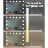 NNEDSZ Hollywood Frameless Makeup Mirror With 15 LED Lighted Vanity Beauty 58cm x 46cm