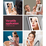 NNEDSZ Makeup Mirror With Light Standing Dressing Mirror LED Strip