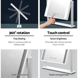 NNEDSZ LED Makeup Mirror Hollywood Standing Mirror Tabletop Vanity White