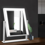 NNEDSZ LED Makeup Mirror Hollywood Standing Mirror Tabletop Vanity White