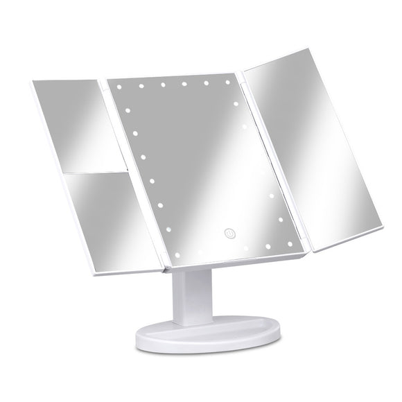 NNEDSZ LED  Tri-Fold Make Up Mirror