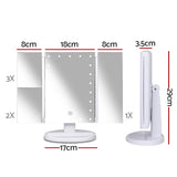 NNEDSZ LED  Tri-Fold Make Up Mirror