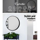 NNEDSZ Round Wall Mirror 50cm Makeup Bathroom Mirror Frameless