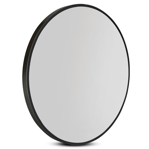 NNEDSZ 90CM Wall Mirror Bathroom Makeup Mirror Round Frameless Polished