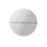 NNEDSZ LED Wall Mirror Bathroom Light 80CM Decor Round decorative Mirrors