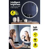 NNEDSZ LED Wall Mirror Bathroom Light 80CM Decor Round decorative Mirrors