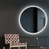 NNEDSZ LED Wall Mirror Bathroom Light 80CM Decor Round decorative Mirrors