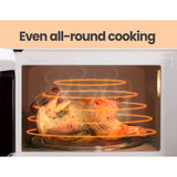 NNEDSZ  20L Microwave Oven 700W Countertop Kitchen Cooker stoneware White