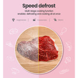 NNEDSZ  20L Microwave Oven 700W Countertop Kitchen Cooker stoneware White