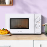 NNEDSZ  20L Microwave Oven 700W Countertop Kitchen Cooker stoneware White