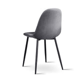 NNEDSZ 4 X Dining Chairs Dark Grey