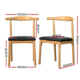 NNEDSZ Dining Chair Replica Leather Upholstered Cafe Kitchen Chair Black