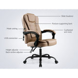 NNEDSZ  Massage Office Chair PU Leather Recliner Computer Gaming Chairs Espresso