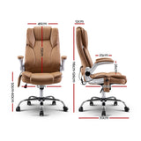 NNEDSZ Massage Office Chair Gaming Chair Computer Desk Chair 8 Point Vibration Espresso