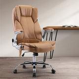NNEDSZ Massage Office Chair Gaming Chair Computer Desk Chair 8 Point Vibration Espresso