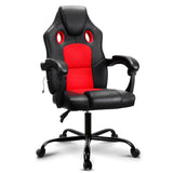 NNEDSZ  Massage Office Chair Gaming Computer Seat Recliner Racer Red