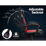 NNEDSZ  Massage Office Chair Gaming Computer Seat Recliner Racer Red