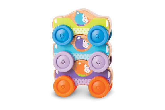 NNEKG First Play Animal Stacking Cars