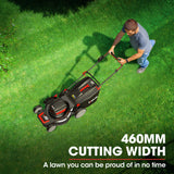 NNEMB 550CX 40V SYNC 19 Cordless Lawn Mower Kit-Fast Charger and 2x Batteries