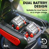 NNEMB 550CX 40V SYNC 19 Cordless Lawn Mower Kit-Fast Charger and 2x Batteries