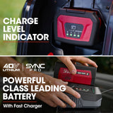 NNEMB 650CX 40V SYNC Ultra 19 Cordless Lawn Mower Kit-Fast Charger and Battery