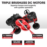 NNEMB 36 48V Brushless Electric Ride On Lawn Mower