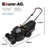 NNEMB 850CX 56V SYNC Pro 22 Cordless Lawn Mower Kit-Fast Charger and Battery